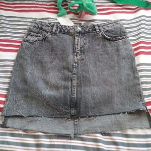 H&M denim skirt. Check me out on Merc.as well